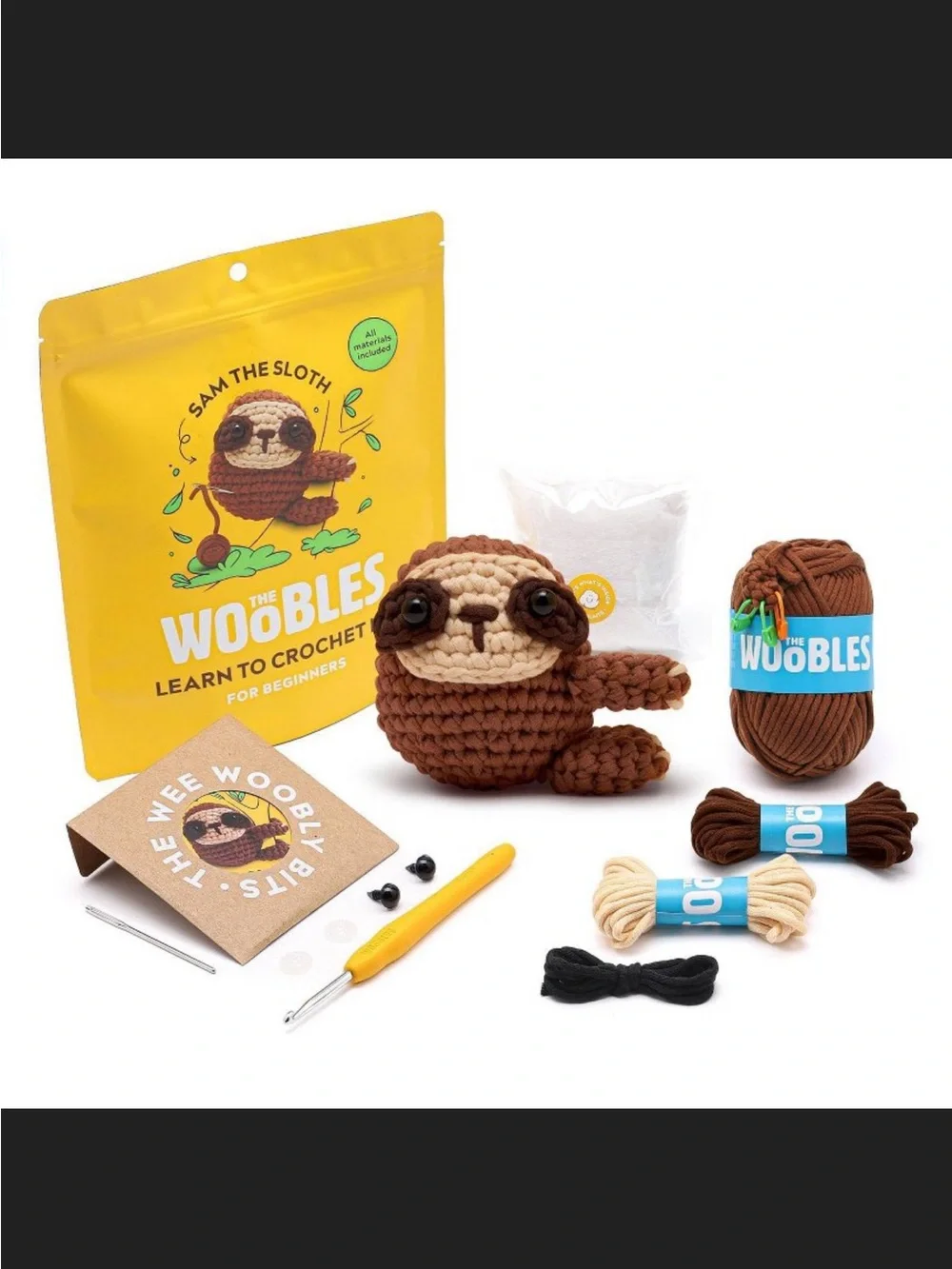 The Woobles Sam the Sloth Crochet Kit